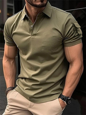 Men's Short Sleeve Lapel Polo Collar Shirts