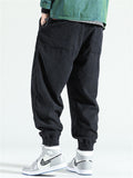 Men's Fashion Corduroy Drawstring Ankle-tied Trousers