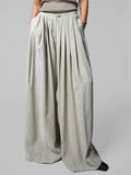Women's Grunge Style Drop Waist Pleated Loose Fit Pants