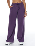 Women's Comfy Drawstring Waist Casual Straight Leg Sweatpants