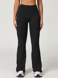 Casual Comfy High-Waist Fitted Outdoor Running Sports Flared Yoga Pants