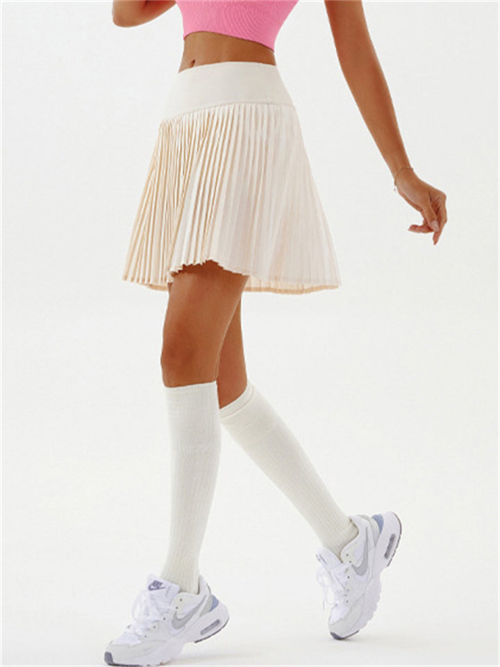 Women's Summer Quick Dry High-Waist Pleated Tennis Skirts