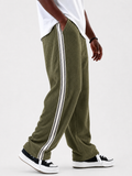 Men's Cool Side Striped Casual Corduroy Pants