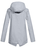 Women's Autumn Outdoor Solid Color Zip Up Hooded Jackets