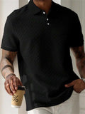 Men's Summer Lapel Short Sleeve Woven Polo Shirts