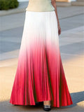 Women's Summer Elegant Gradient Pleated Skirts