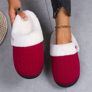 Non-slip Soft Flat Cotton Slippers for Couples