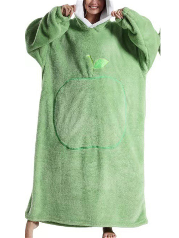 Warm Oversized Wearable Blanket Hoodie for Winter