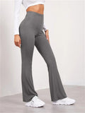 Summer Women's Slim High-rise Sports Yoga Flared Trousers