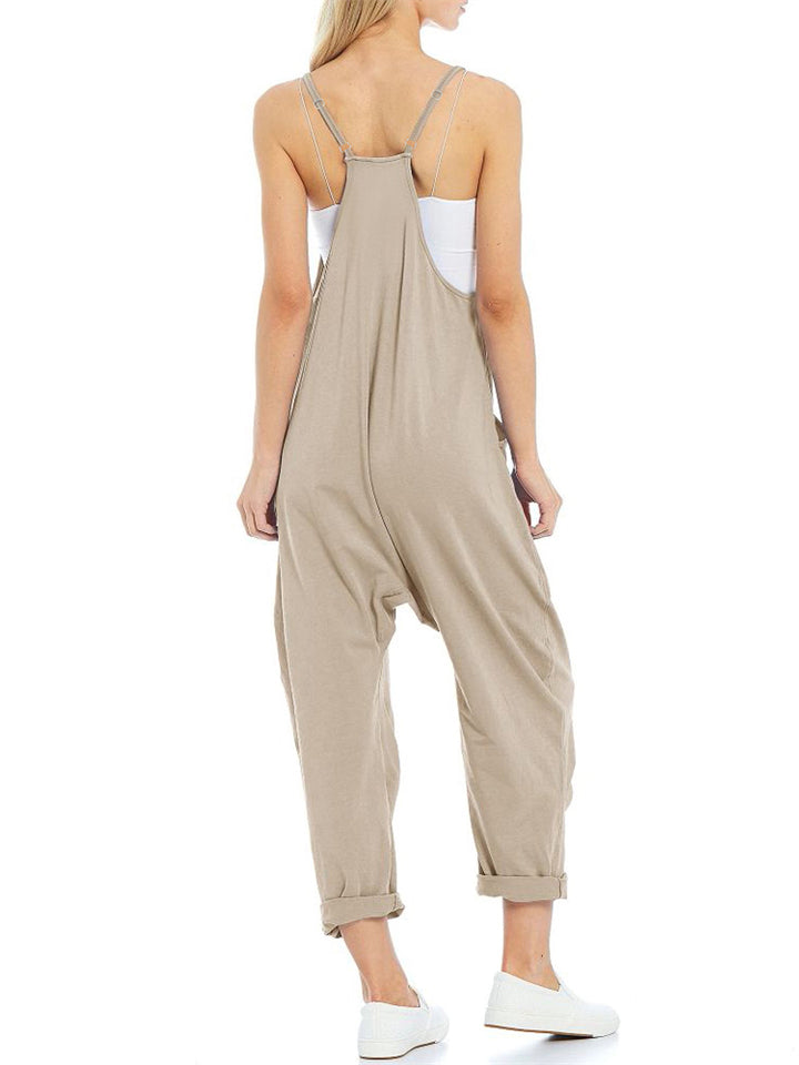 Female Summer Leisure Adjustable Straps Suspender Jumpsuits