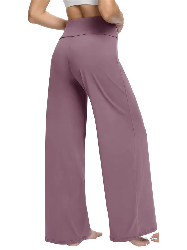 Women's Loose Fit High Waist Drawstring Wide Leg Comfortable Casual Pants