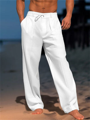 Men's Pure Color Summer Trousers for Holidays