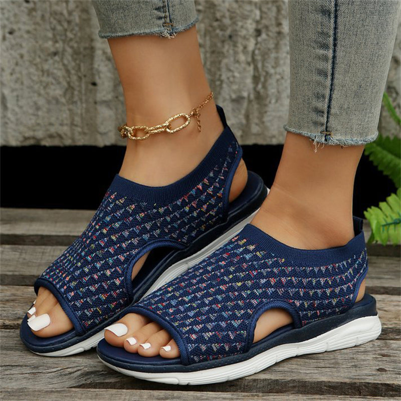Women's Side Hollow Out Breathable Mesh Sports Sandals for Summer