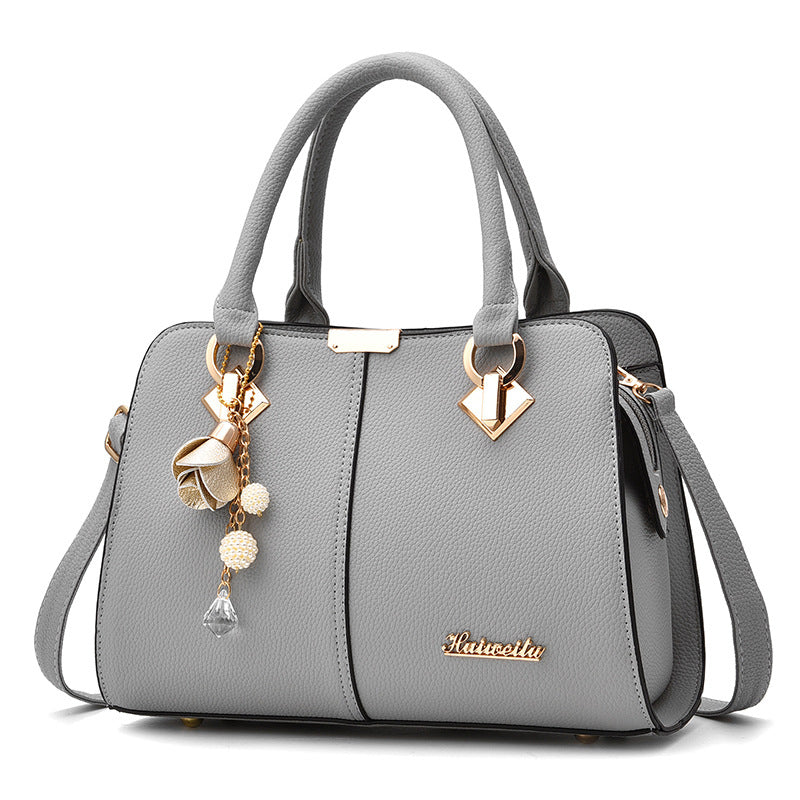Popular Hard-wearing Female Solid Color Handbags