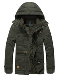 Men's Winter Warm Fleece Lined Hooded Parka Jackets