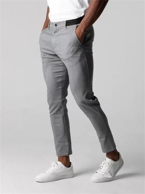 Contrast Color Casual Business Pants for Male