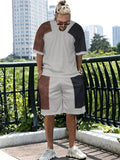 Leisure Fashionable Daily Wear Men's Short Sleeve Suits