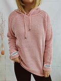 Women's Solid Color Long Sleeve Hooded Sweater