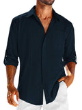 Men's Comy Cotton Linen Beach Shirts