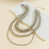 Multilayered Bright Beads Necklaces for Ladies