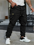 Men's Comfortable Spring Cargo Jogger Trousers with Pockets