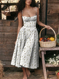Sexy Spaghetti Strap Bustier Swing Dress for Women