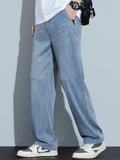 Men's Super Comfort Lightweight Straight Leg Jeans for Summer