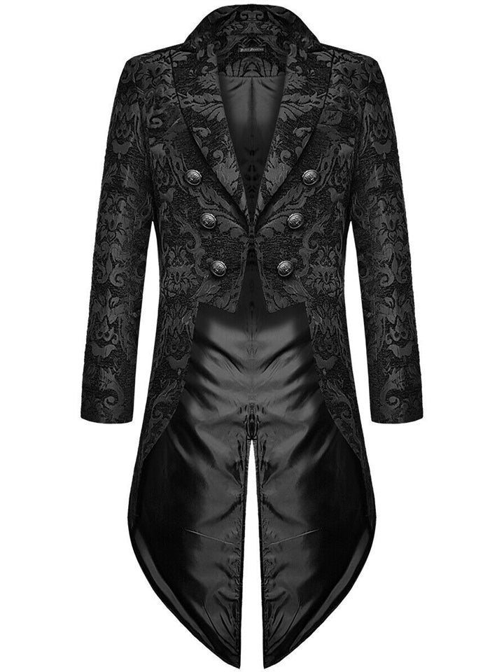 Men's Gothic Steampunk Halloween Cosplay Party Tailcoat
