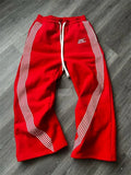 Men's Street Style Drawstring Side Striped Casual Sports Pants