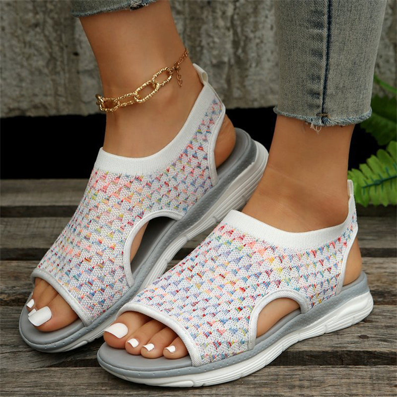 Women's Side Hollow Out Breathable Mesh Sports Sandals for Summer