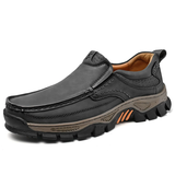 Men's Faux Leather Casual Shoes Slip-On Comfortable Anti-Slip Work Shoes