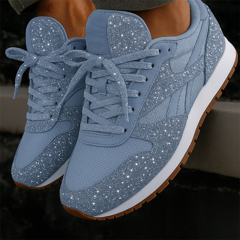 Women's Cute Breathable Mesh Glitter Shoes