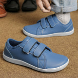 Men's Faux Leather Solid Color Hook and Loop Fastener Flats Shoes
