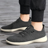 Men's Casual LightWeight Solid Color Mesh Slip-Ons Flats Shoes