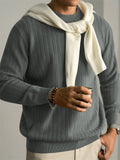 ‌Men's Comfy Ribbed-Knit Round Neck Long Sleeve Autumn Winter Casual Top‌