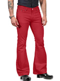 Men's Trendy Mid-Rise Stretchy Flared Pants