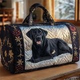Black Labrador Dog Print Duffle Bag