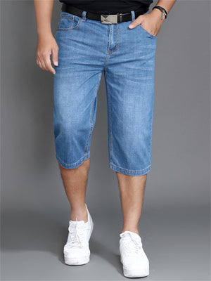 Male Summer Oversized Thin Short Denim Pants