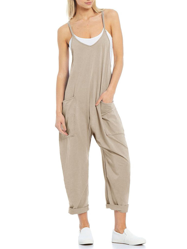 Female Summer Leisure Adjustable Straps Suspender Jumpsuits