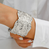 Female Irregular Surface Cuff Bracelet for Party