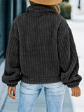 Ladies Lapel Fuzzy Jacket Faux Fur Coat