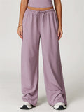 Women's Comfy Loose Fit Drape Pants with Drawstring Waist and Pockets