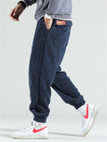 Men's Fashion Corduroy Drawstring Ankle-tied Pants