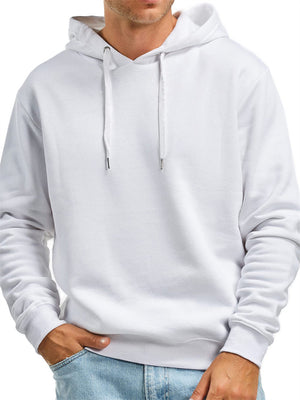 Men's Solid Color Thick Pullover Hoodies