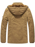 Men's Winter Warm Fleece Lined Hooded Parka Jackets