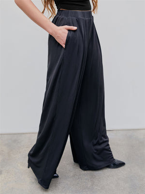 Casual Loose-fitting Elastic Waist Pants for Ladies