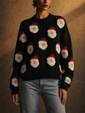 Women Pullover Santa Fuzzy Ugly Christmas Sweaters