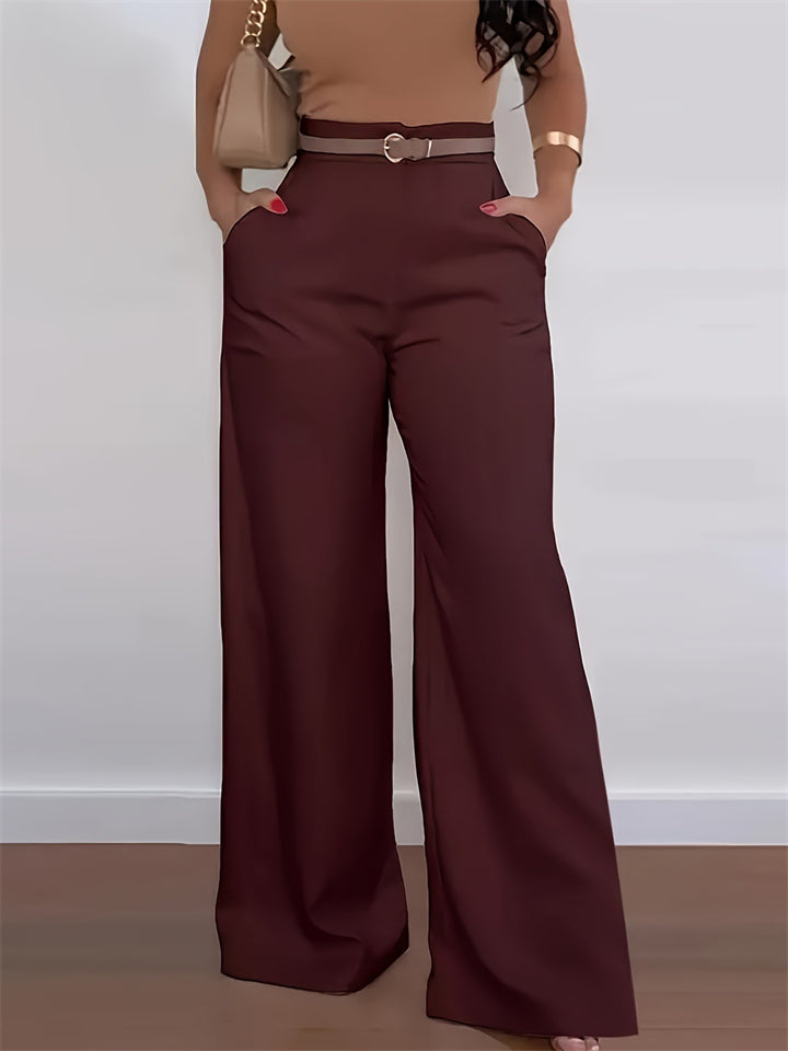 Comfort Plus Size High-Waist Wide Leg Pants for Women