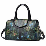 Women's Vintage Attractive Flower Print Design Handbags