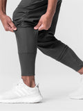 Men's Plain Slim Fit Sports Ankle-tied Trousers